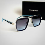 Emporio Armani EA4128 – Silver Blue Gradient