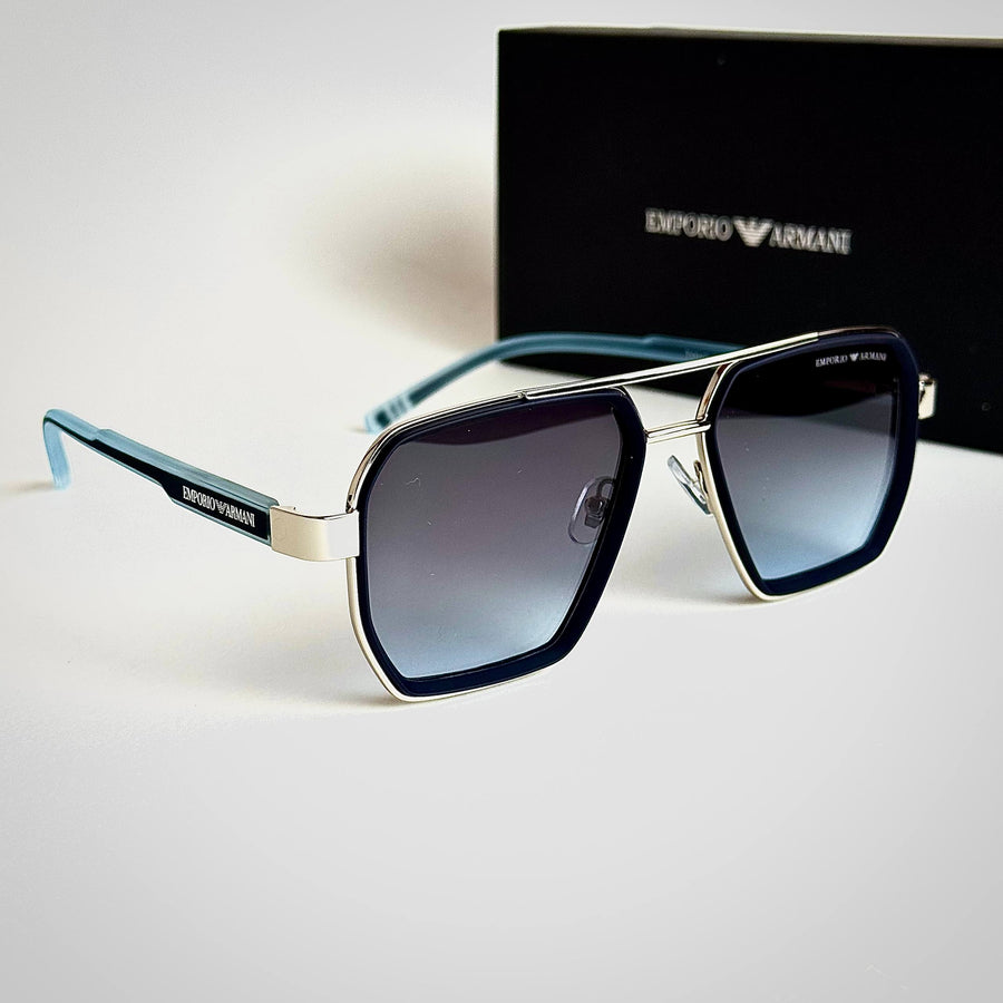 Emporio Armani EA4128 – Silver Blue Gradient