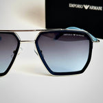 Emporio Armani EA4128 – Silver Blue Gradient