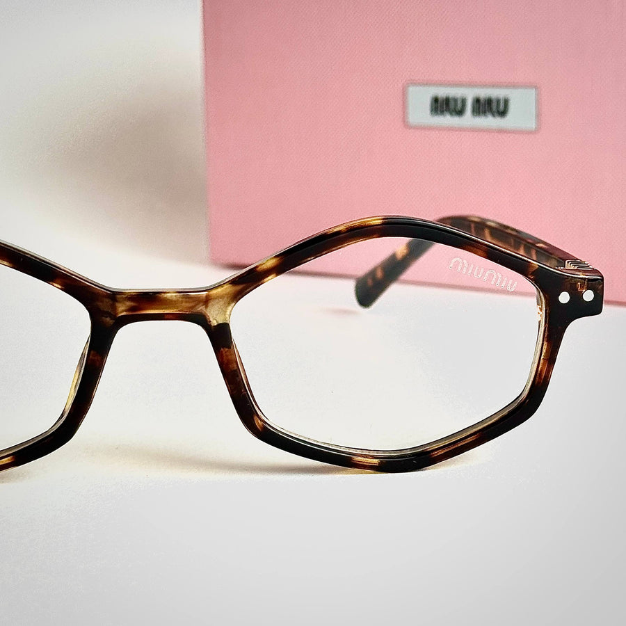 Miu Miu Octagon – Clear Havana