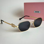 Miu Miu MU Signature – Gold Black