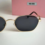 Miu Miu MU Signature – Gold Black