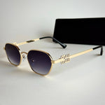 Miu Miu MU Signature – Gold Violet Gradient