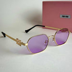 Miu Miu MU Signature – Gold Pink