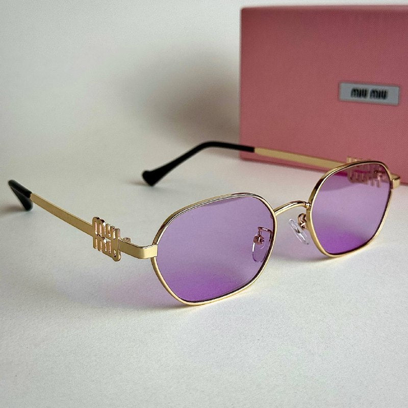 Miu Miu MU Signature – Gold Pink