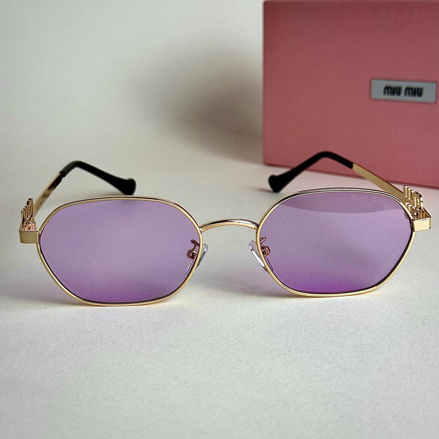 Miu Miu MU Signature – Gold Pink