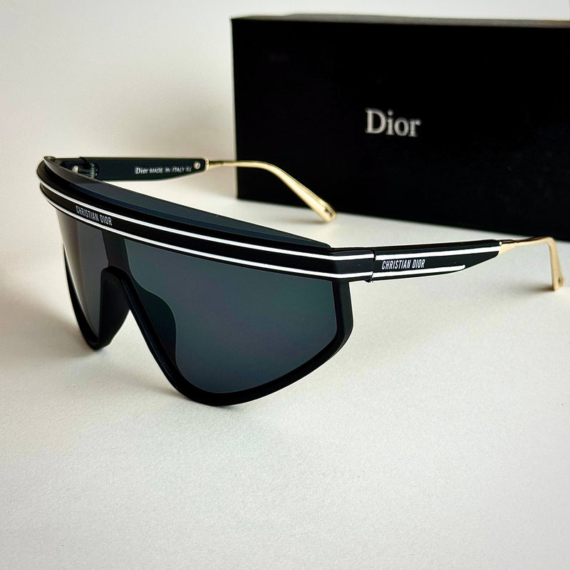 Dior Visor Shield – Black Gold