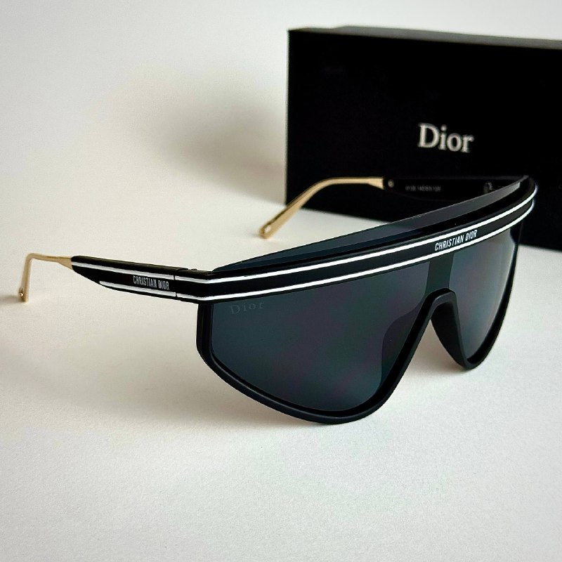 Dior Visor Shield – Black Gold