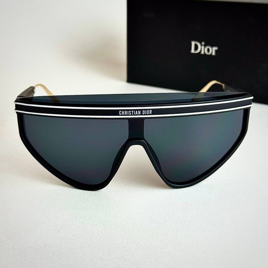 Dior Visor Shield – Black Gold