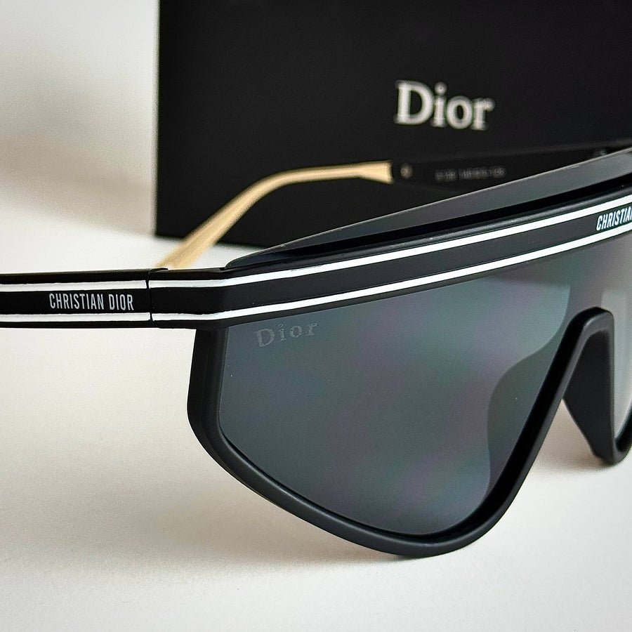 Dior Visor Shield – Black Gold