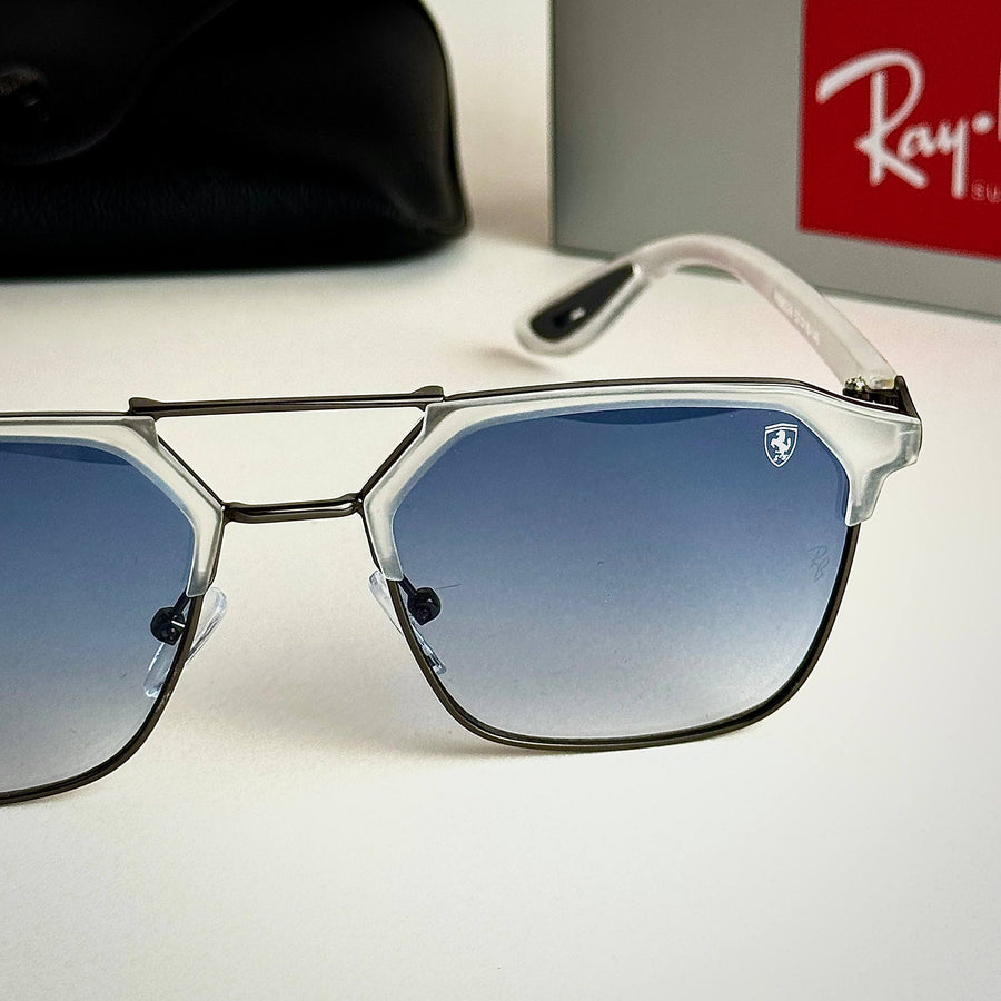 Ray-Ban Ferrari RB3725M –  White Blue