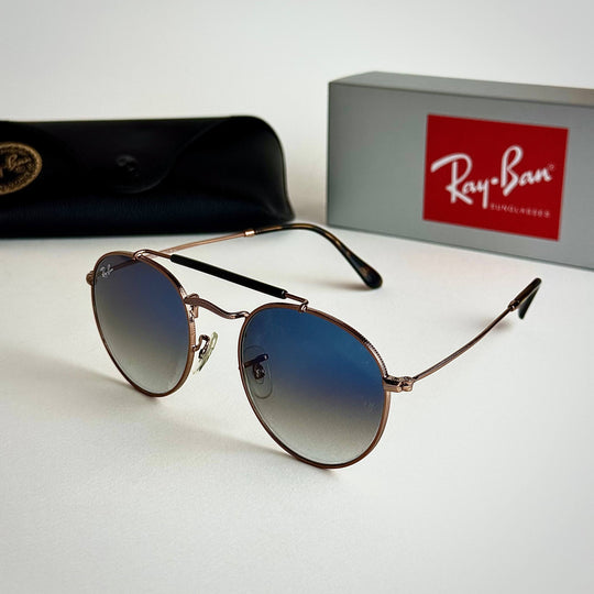 Ray-Ban Round RB3447 – Rose Gold Blue Gradient