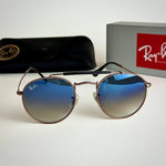 Ray-Ban Round RB3447 – Rose Gold Blue Gradient