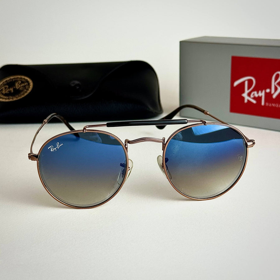 Ray-Ban Round RB3447 – Rose Gold Blue Gradient