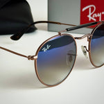 Ray-Ban Round RB3447 – Rose Gold Blue Gradient