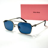 Miu Miu Double Bridge SMU 54Y – Silver Blue