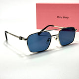 Miu Miu Double Bridge SMU 54Y – Silver Blue