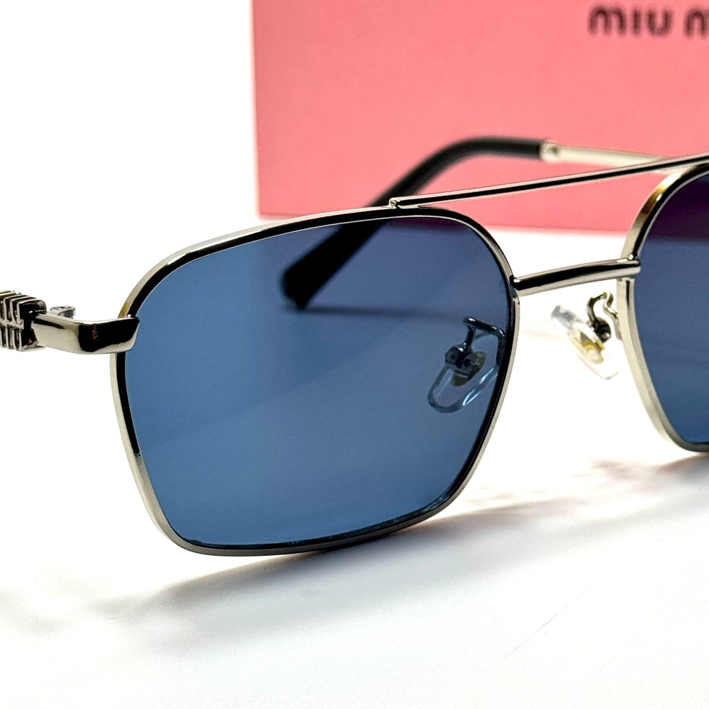 Miu Miu Double Bridge SMU 54Y – Silver Blue
