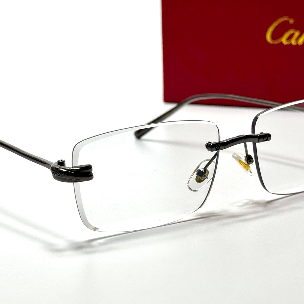 Cartier Rimless CT0092O – Black Clear