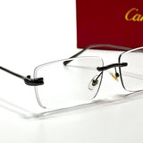 Cartier Rimless CT0092O – Black Clear