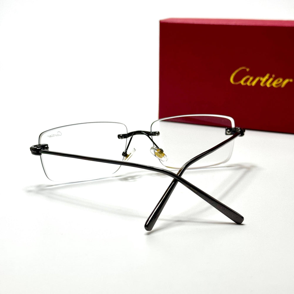 Cartier Rimless CT0092O – Black Clear