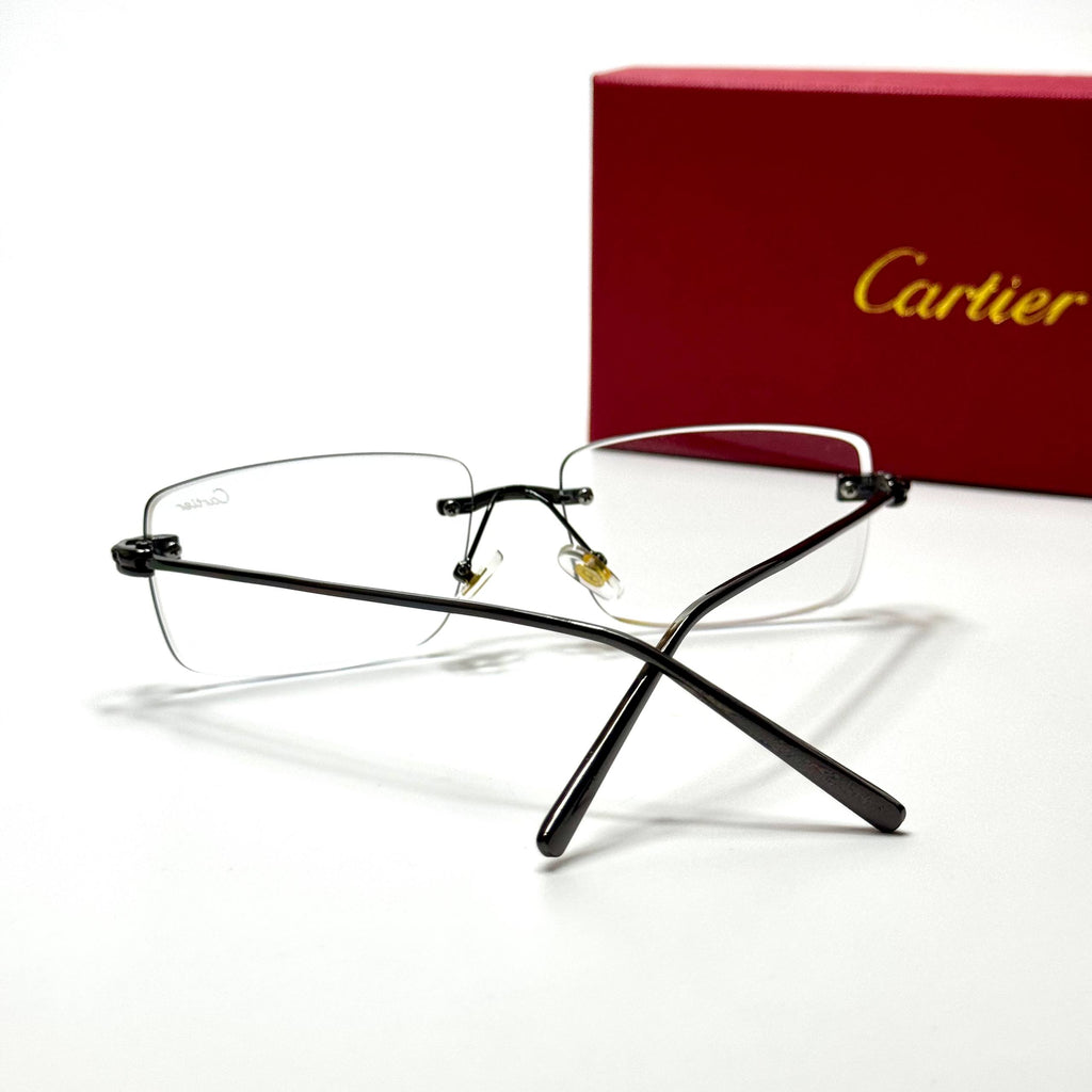 Cartier Rimless CT0092O – Black Clear