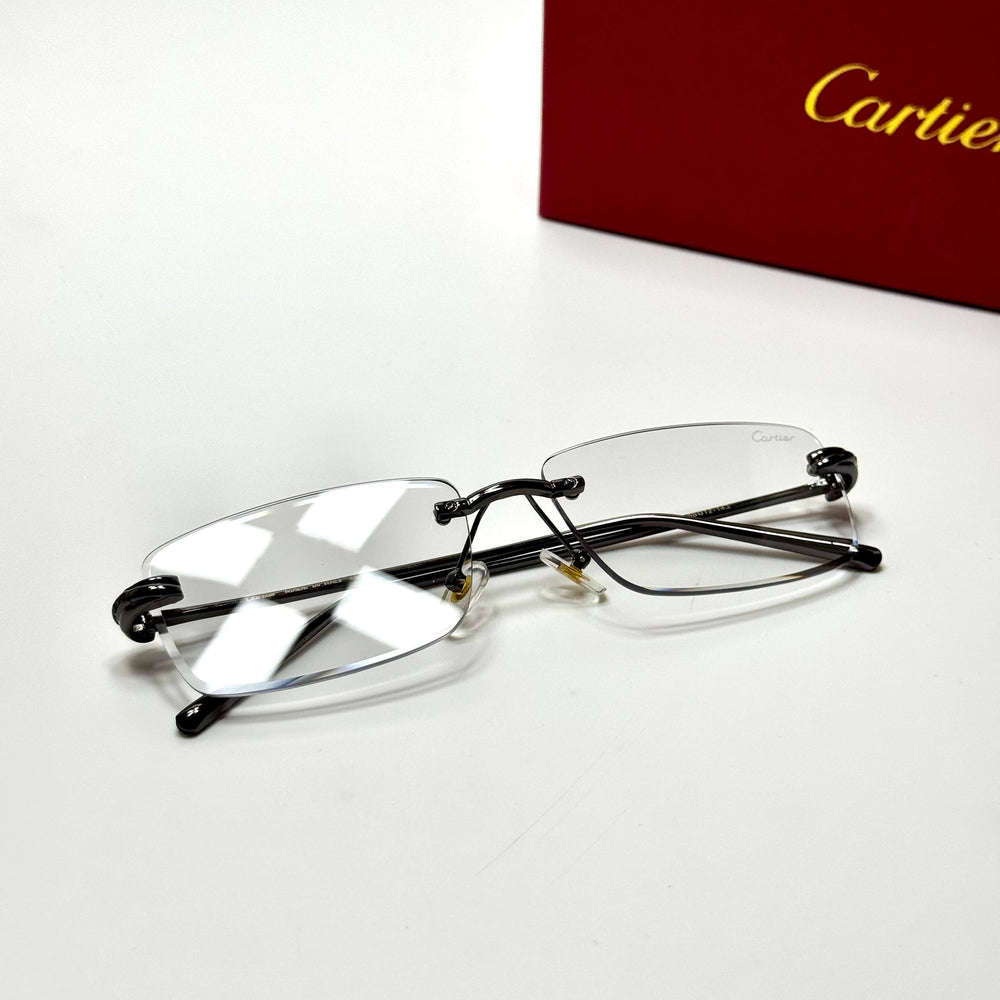 Cartier Rimless CT0092O – Black Clear