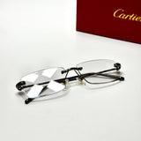 Cartier Rimless CT0092O – Black Clear