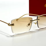 Cartier Rimless CT0092O – Gold Champagne