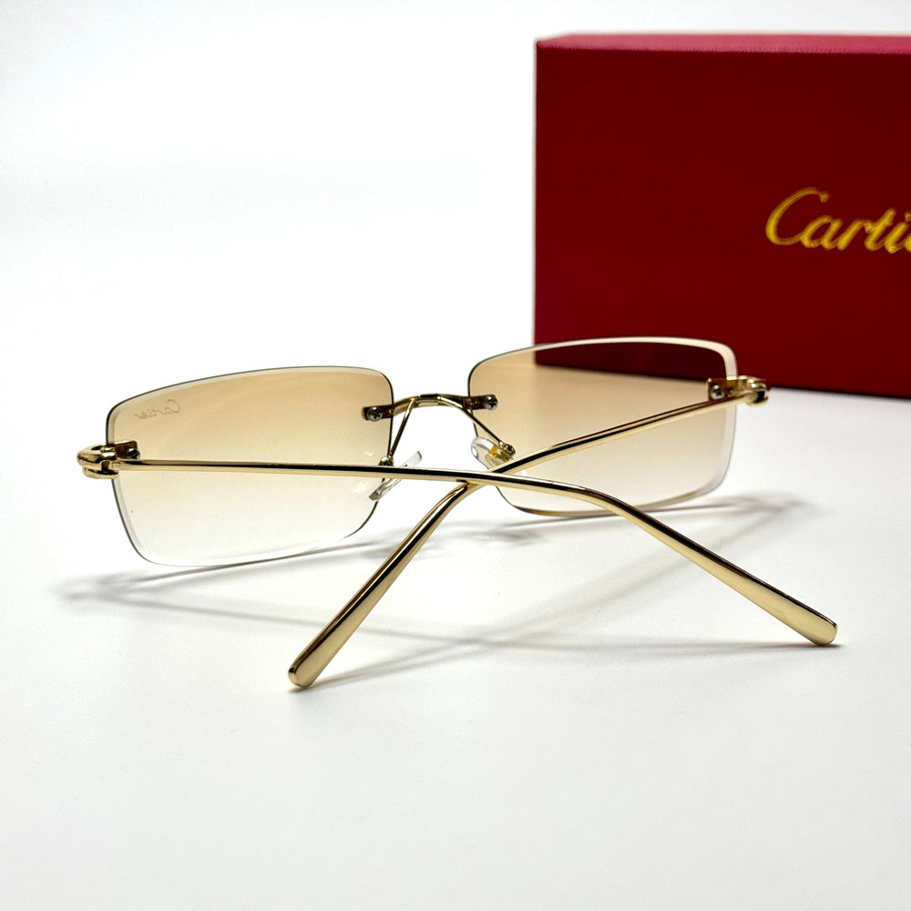 Cartier Rimless CT0092O – Gold Champagne