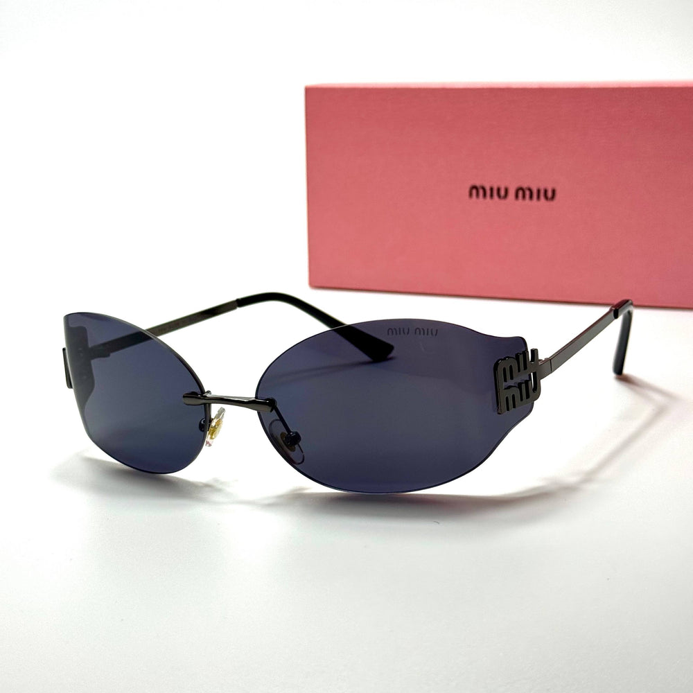 Miu Miu Logo Rimless MU 54YS – Full Black