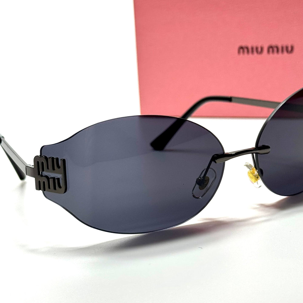 Miu Miu Logo Rimless MU 54YS – Full Black