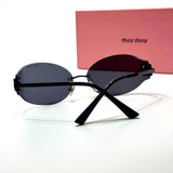 Miu Miu Logo Rimless MU 54YS – Full Black