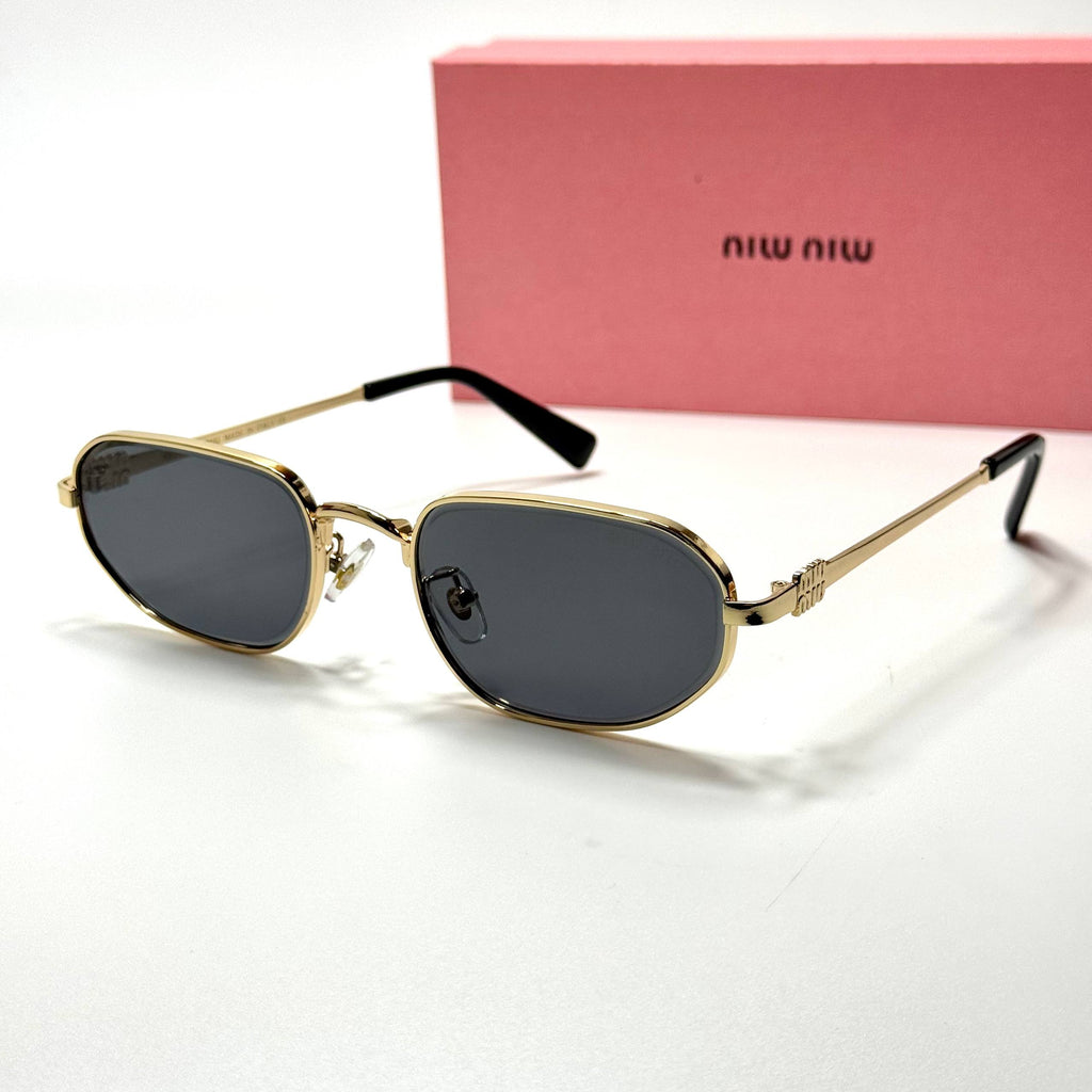 Miu Miu Geometric SMU54Y – Gold Grey