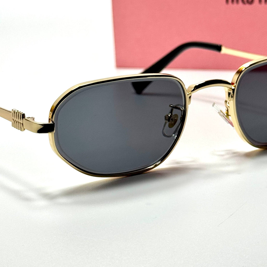 Miu Miu Geometric SMU54Y – Gold Grey