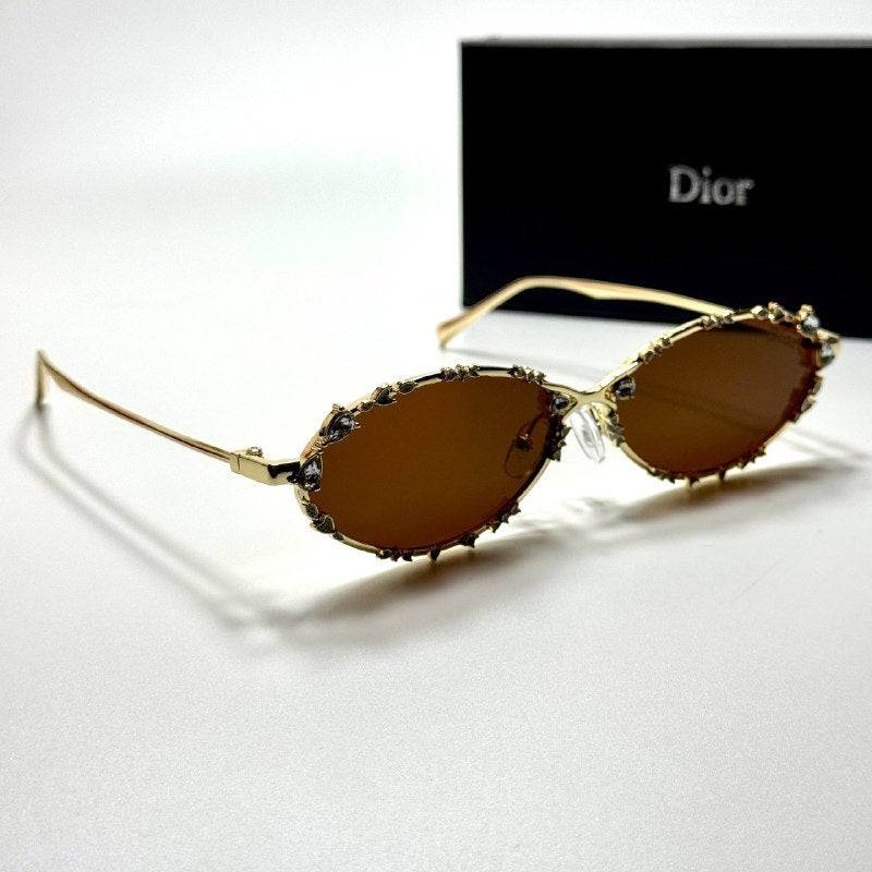 Dior Oval CD4012 – Gold Brown