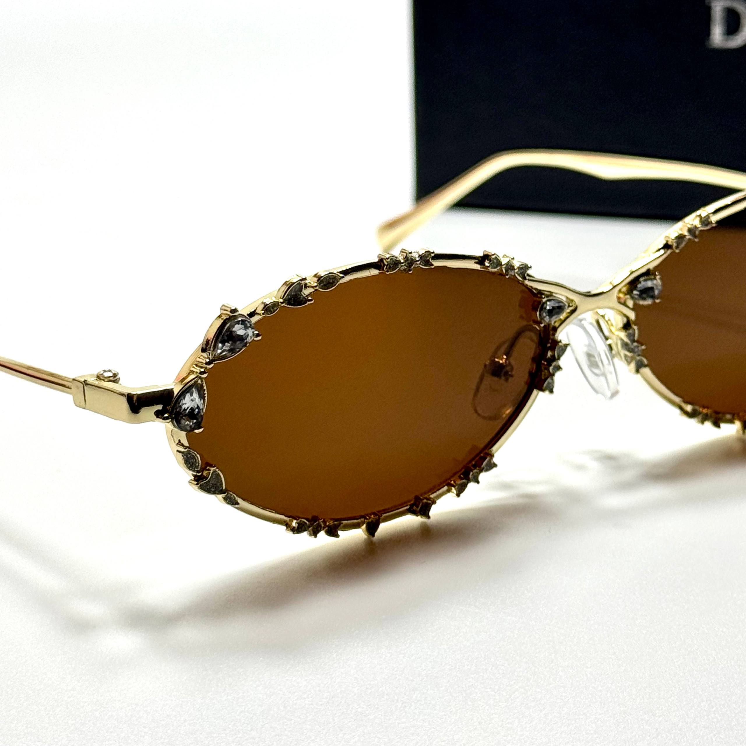 Dior Oval CD4012 – Gold Brown