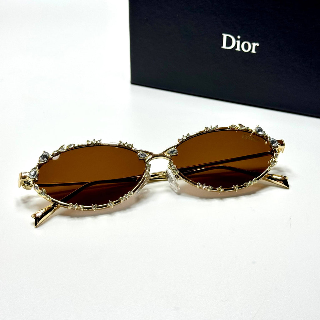 Dior Oval CD4012 – Gold Brown