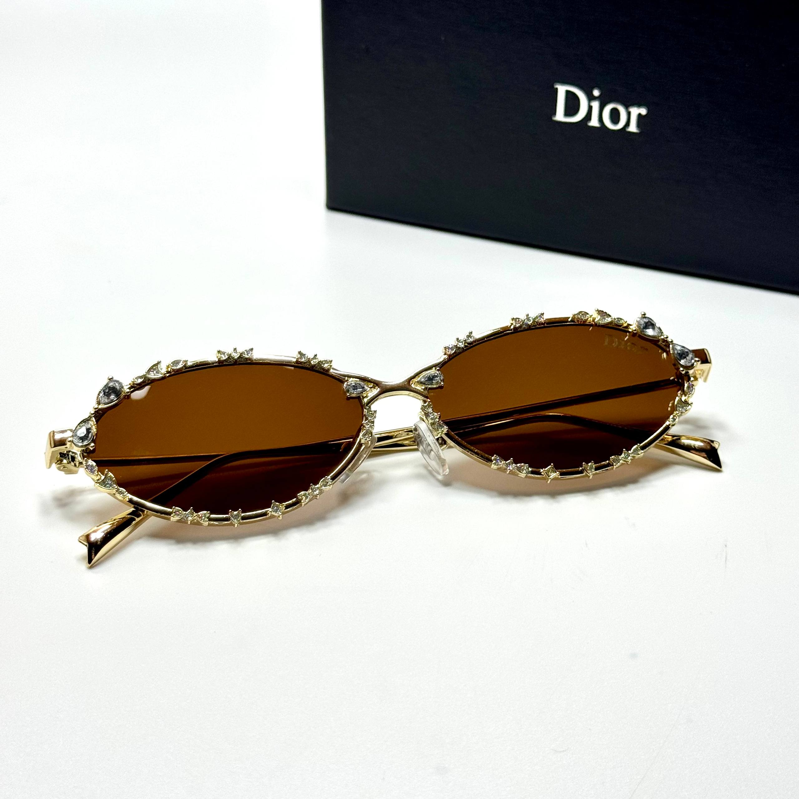 Dior Oval CD4012 – Gold Brown