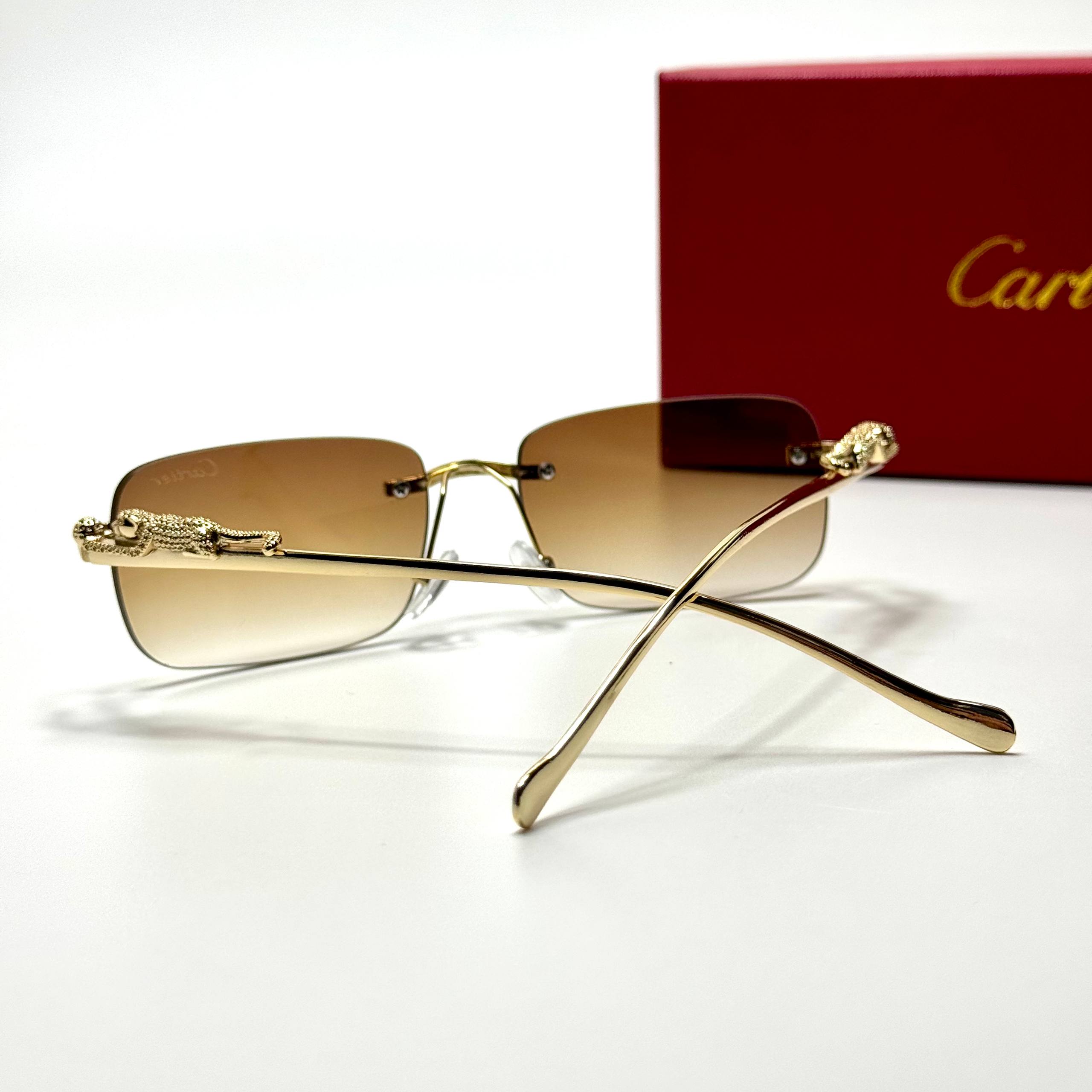 Cartier Rimless CT0432S – Gold Brown