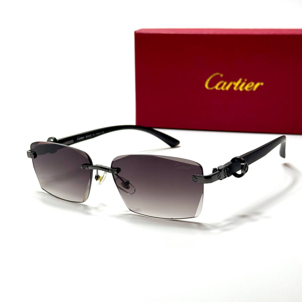 Cartier Rimless Rectangular CT0437S – Violet Gradient