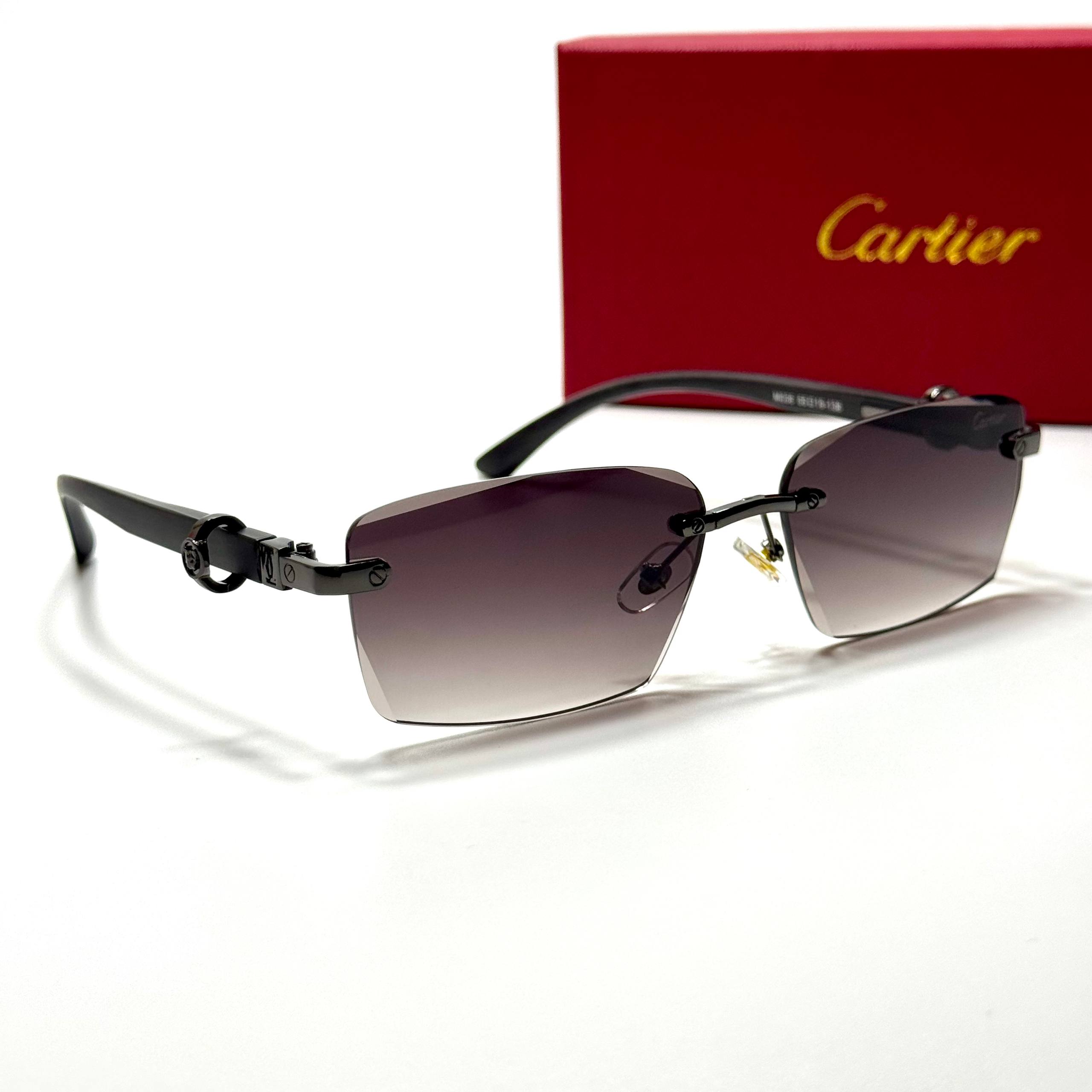 Cartier Rimless Rectangular CT0437S – Violet Gradient