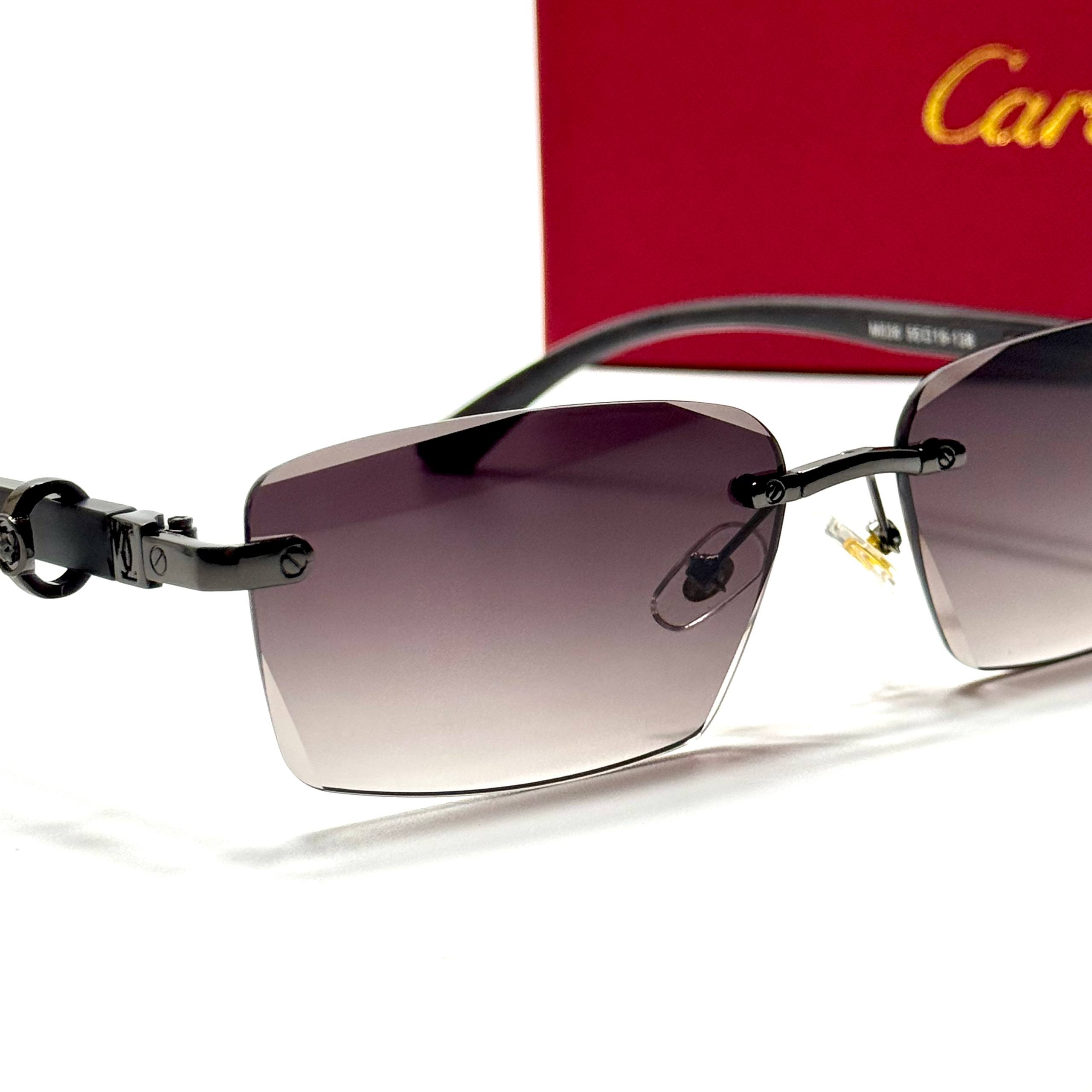 Cartier Rimless Rectangular CT0437S – Violet Gradient