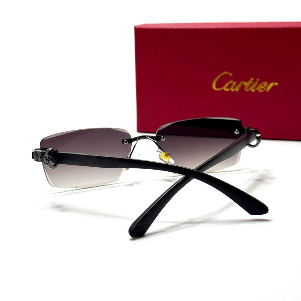 Cartier Rimless Rectangular CT0437S – Violet Gradient