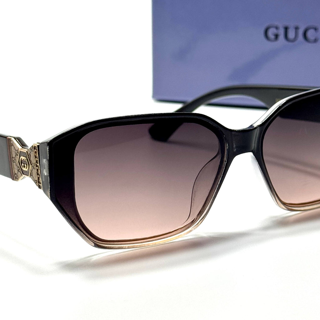 Gucci Square GG1421S – Black Brown Gradient