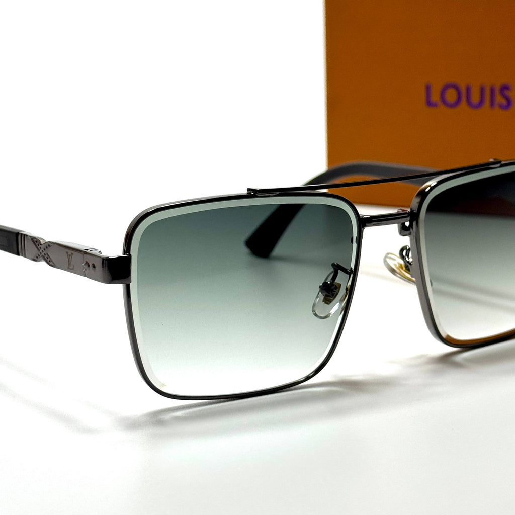 Louis Vuitton Square LV1216 – Black Green Gradient