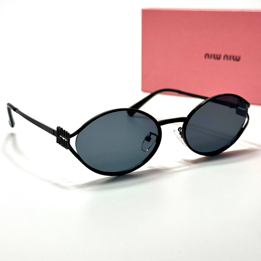 Miu Miu Oval SMU54Z – Black Grey