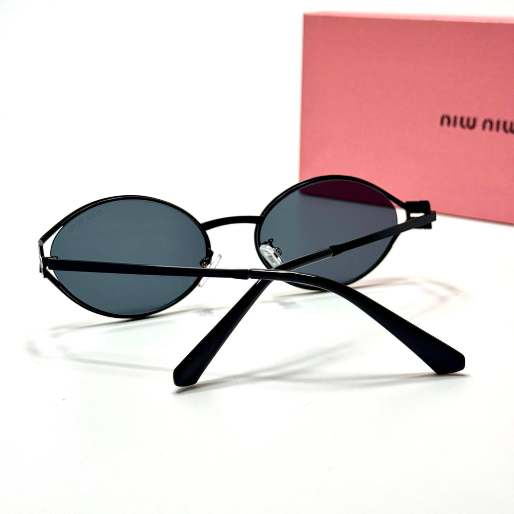 Miu Miu Oval SMU54Z – Black Grey