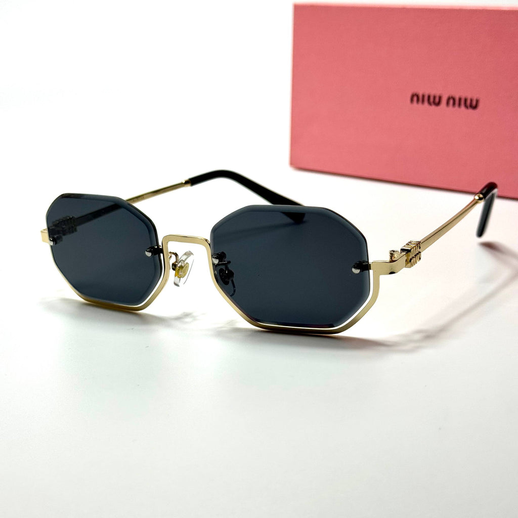 Miu Miu Geometric SMU56Z – Gold Black