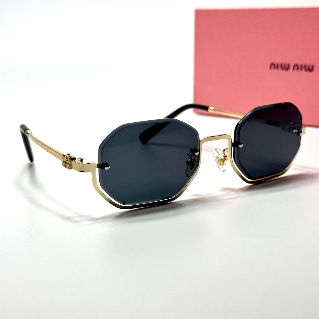 Miu Miu Geometric SMU56Z – Gold Black